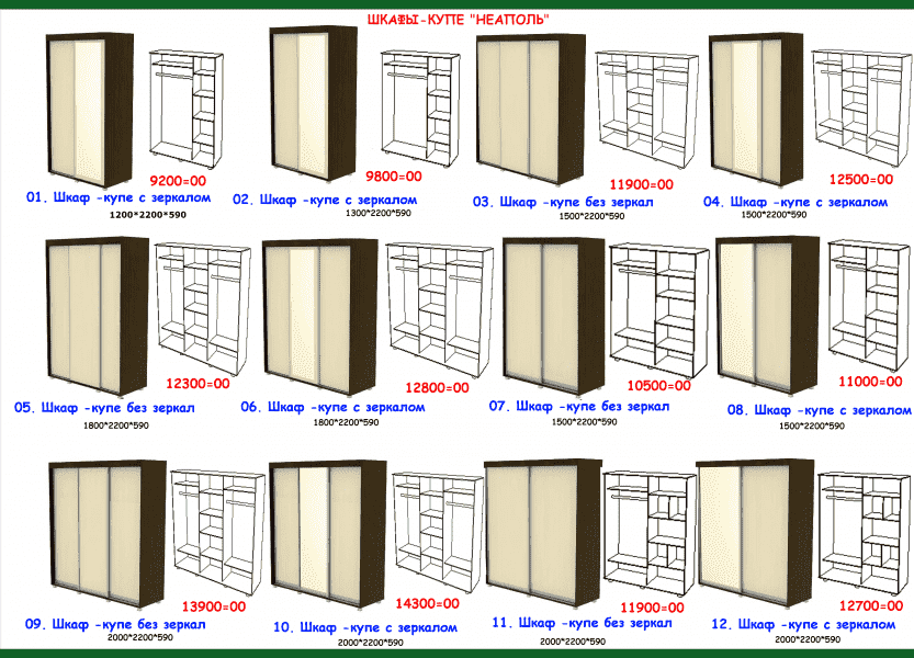 шкаф-купе неаполь в Магнитогорске