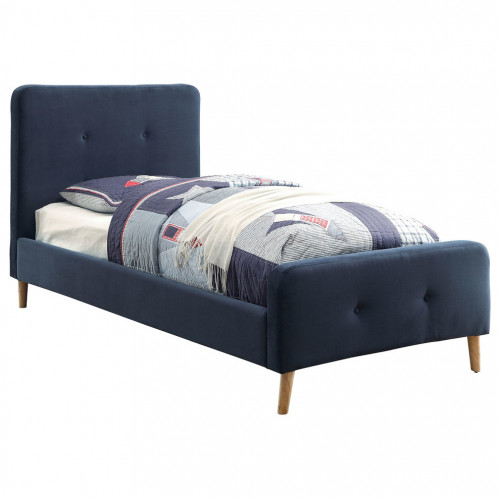 кровать button tufted flannelette navy 140х200 в Магнитогорске