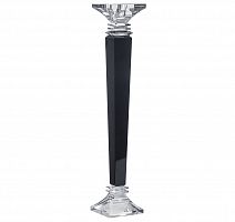 подсвечник хрустальный квадратный на черной ножке antic, 43 см в Магнитогорске