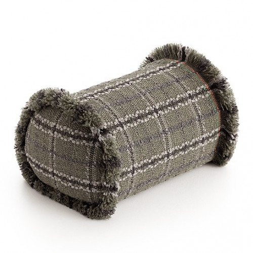 подушка большая-рол tartan green от gan в Магнитогорске