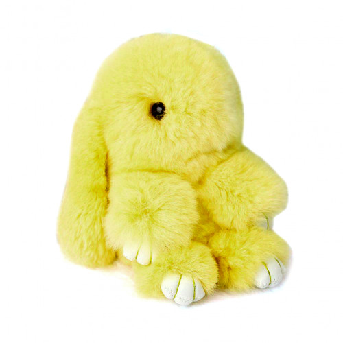 меховой зайка брелок жёлтый в Магнитогорске