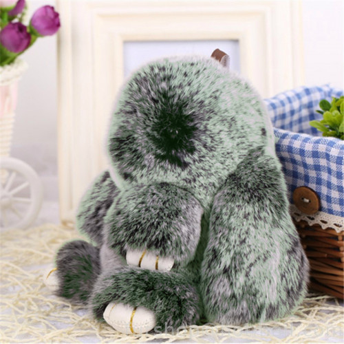 меховой зайка брелок зелёный в Магнитогорске