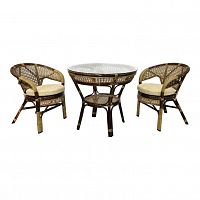 комплект обеденный java-1 на 2 персоны коричневый в Магнитогорске