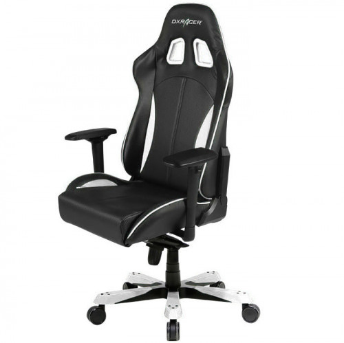 кресло геймерское dxracer king ks57 черно-белое в Магнитогорске