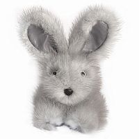 игрушка зайчик (серый) натуральный мех норки в Магнитогорске