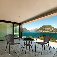 комплект мебели из искуственного ротанга note коричневый на 2 персоны в Магнитогорске