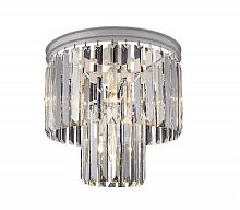 люстра odeon 2 rings silver серая(металлик), прозрачное стекло в Магнитогорске