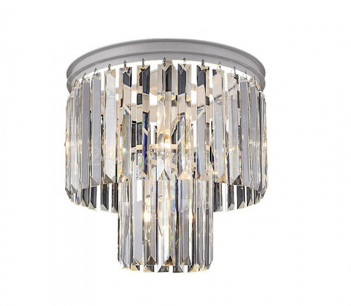 люстра odeon 2 rings silver серая(металлик), прозрачное стекло в Магнитогорске