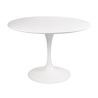 стол eero saarinen style tulip table mdf d100 глянцевый белый в Магнитогорске