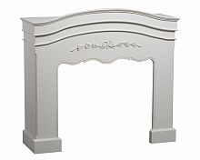 портал для камина марсель фасад: молочно-белый (марсель), с узором, с состариванием в Магнитогорске