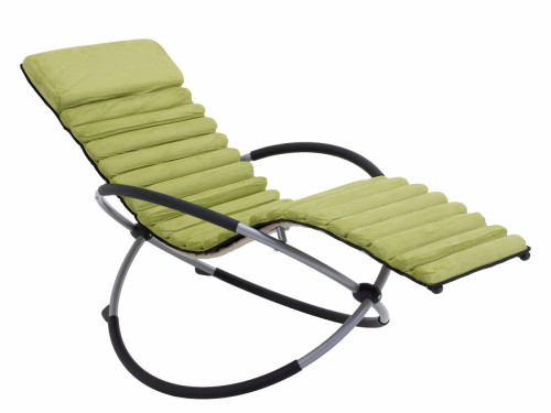 шезлонг-качалка lounge зеленый в Магнитогорске