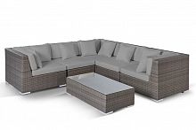 модуль угловой беллуно на 6 персон серо-коричневый в Магнитогорске