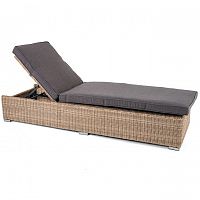 шезлонг рим с подушкой коричневый в Магнитогорске