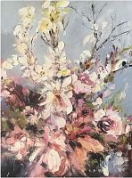 картина маслом красивые цветы 90*120 см. в Магнитогорске
