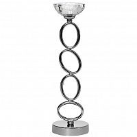 подсвечник серебрянный со стеклянной чашей, 38 см в Магнитогорске