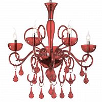 подвесная люстра ideal lux lilly sp5 rosso в Магнитогорске