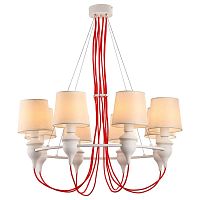 подвесная люстра arte lamp sergio a3325lm-8wh в Магнитогорске