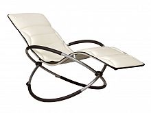 шезлонг-качалка lounge молочный в Магнитогорске
