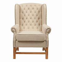 кресло мягкое с ушами french provincial armchair бежевое в Магнитогорске