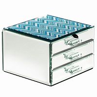шкатулка тройная голубая 15х10,5х15 см в Магнитогорске