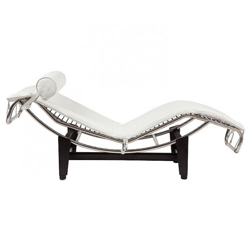 шезлонг chaise longue lc4 белый в Магнитогорске