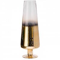 ваза стеклянная розовое золото с прозрачным d11,5х55 в Магнитогорске