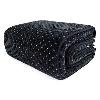 покрывало стеганое бархатное темно-синего цвета в Магнитогорске