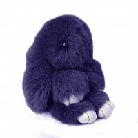 меховой зайка брелок серо-голубой в Магнитогорске