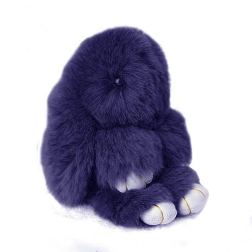 меховой зайка брелок серо-голубой в Магнитогорске