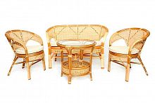 комплект плетёной мебели из ротанга together (бежевый) на 4 персоны в Магнитогорске