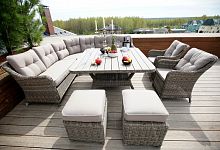 комплект мебели из ротанга уголок сорренто обеденная группа в Магнитогорске