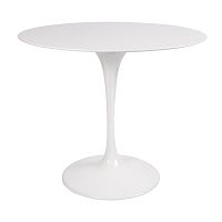 стол eero saarinen style tulip table mdf белый d90 глянцевый в Магнитогорске