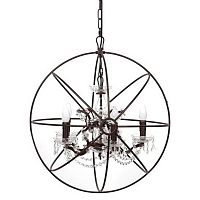 люстра foucault's orb crystal (60*55*50) коричневая в Магнитогорске