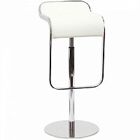 барный стул lem style piston stool белая кожа в Магнитогорске