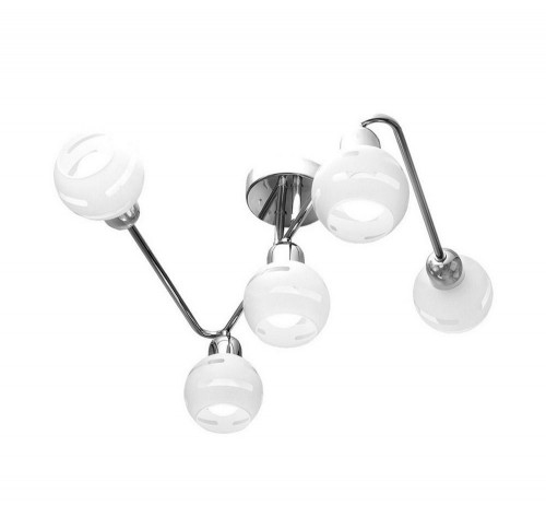 потолочная люстра idlamp agostina 361/5a-whitechrome в Магнитогорске