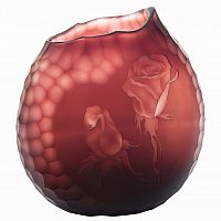 ваза стеклянная bordo (бордовая) в Магнитогорске