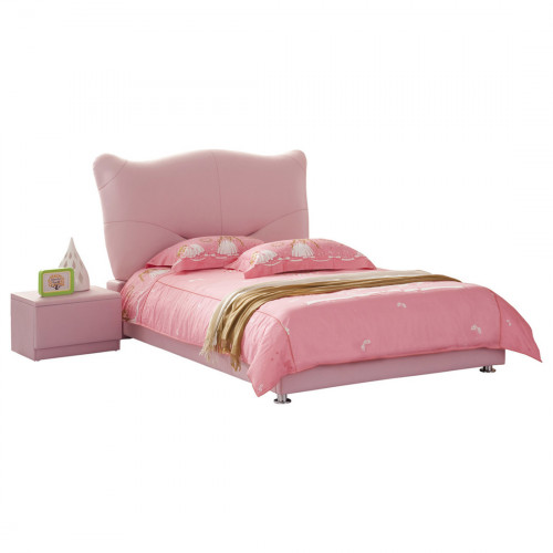 кровать pink leather kitty 120х200 в Магнитогорске