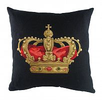 подушка с картинкой короны king crown black в Магнитогорске