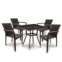 обеденная группа из искусственного ротанга на на 4 персоны kokis в Магнитогорске