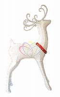 синтетическая 3d фигура олень с красной лентой, 122 см в Магнитогорске