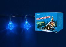 светодиодная гирлянда «брильянты» 280см синяя (07922) uniel uld-s0280-020/dta blue ip20 diamonds в Магнитогорске