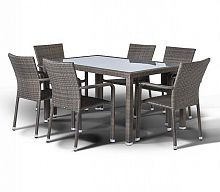 милан, обеденная группа на 6 персон, серый в Магнитогорске