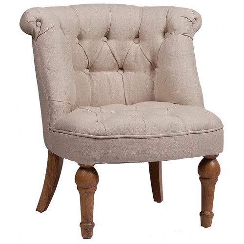 кресло sophie tufted slipper chair бежевое в Магнитогорске