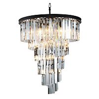 люстра helix 80 чёрная, прозрачная в Магнитогорске