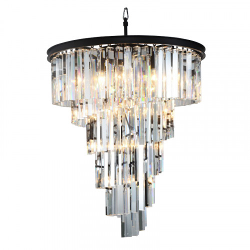 люстра helix 80 чёрная, прозрачная в Магнитогорске