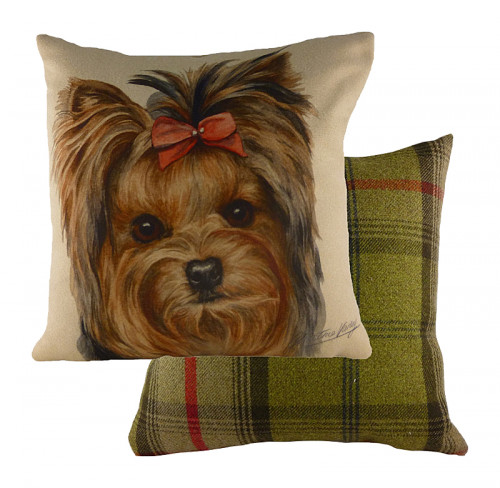 подушка с принтом waggydogs yorkie в Магнитогорске