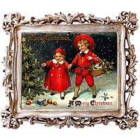 картина «с новым годом!» в раме «амели силвер», версия 7 в Магнитогорске