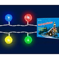 светодиодная гирлянда «шарики» 280см rgb (07921) uniel uld-s0280-020/dta rgb ip20 balls в Магнитогорске