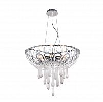 подвесная люстра crystal lux dorotea sp5 d450 chrome прозрачная в Магнитогорске