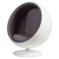 кресло eero ball chair серое в Магнитогорске